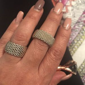 .925 stamp Mesh Ring size 6 beautiful !!!!
